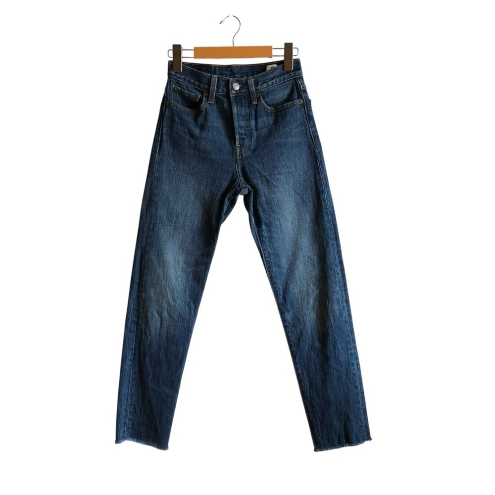 Levi’s RARE 501 Jeans by White Oak Cone Denim Size 24 Frayed Hem Limited Edition - Picture 2 of 16